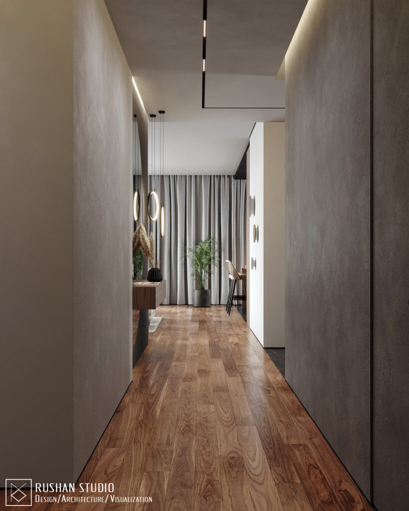 TLN modern house interior in Estonia with practical planning and timeless material choices