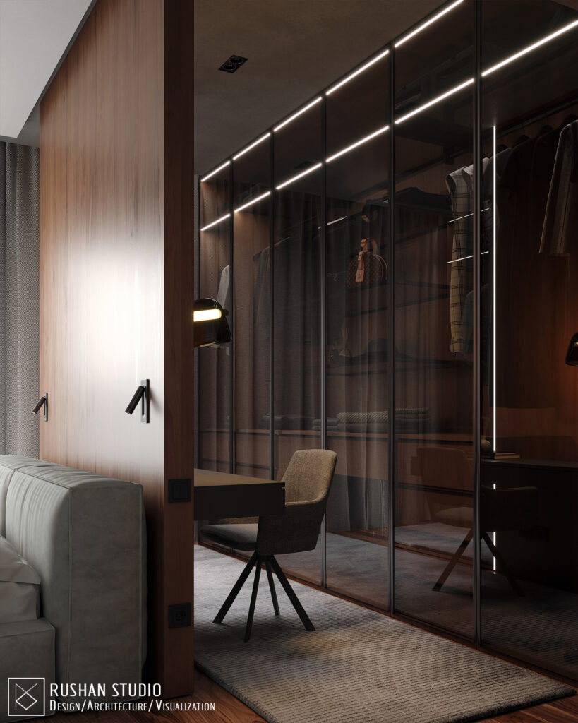 TLN private house design image with calm spaces, warm surfaces and modern elegance