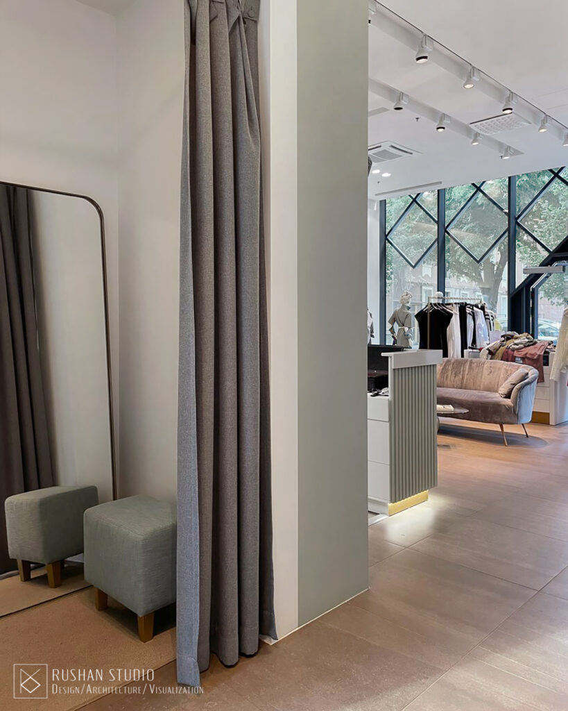 KNT retail project by Rushan Studio with feminine atmosphere and carefully selected decor