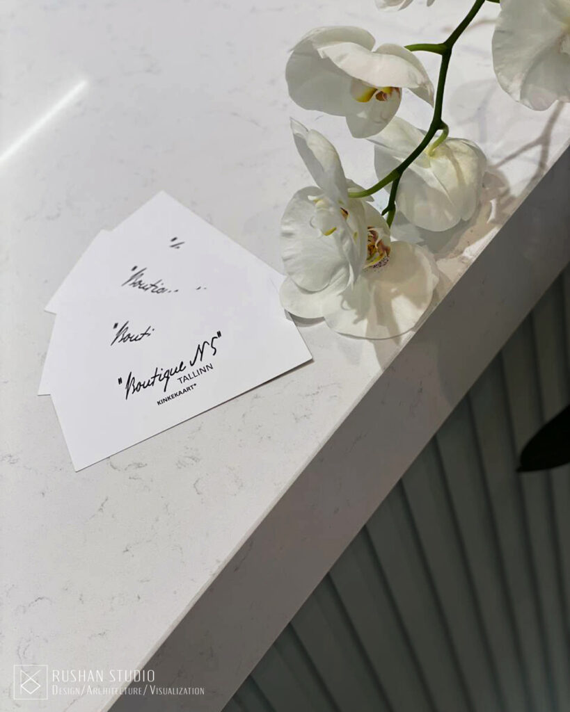 KNT boutique space designed with comfort, privacy and a sophisticated shopping atmosphere